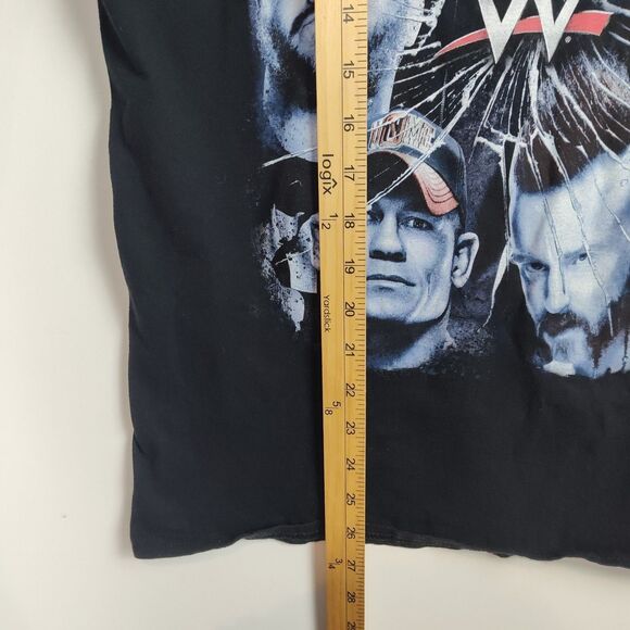 WWE Graphic Print T-Shirt Men's Size M Black Superstar Faces Officially Licensed - Picture 6 of 8